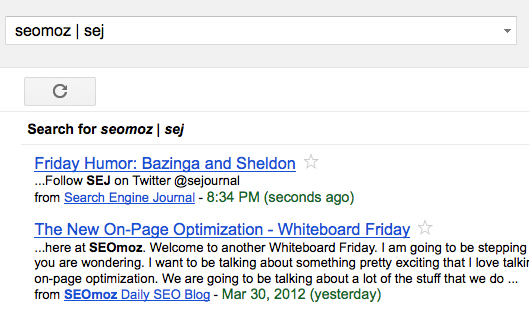 Google Reader search