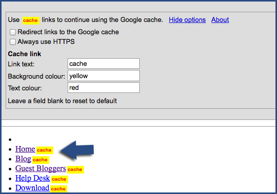 Google Cache Continue Redux