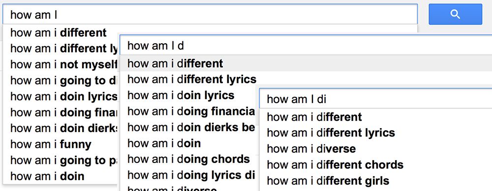 Traditional Suggest Results