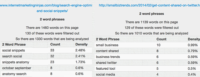 Page Comparison