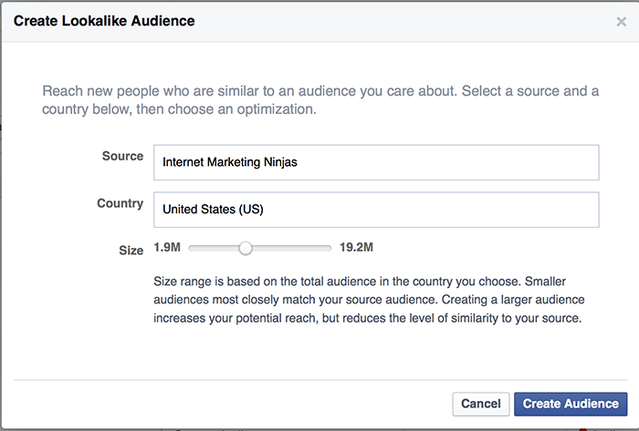 Create Lookalike Audience