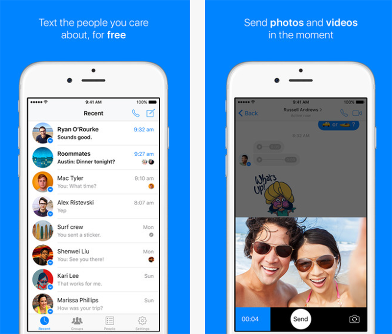 Обновление мессенджера. Мессенджер. Сообщение в мессенджере. Мессенджер Facebook на айфон. Мессенджер для друзей.