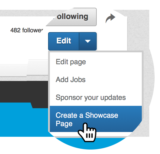 Linkedin showcase pages