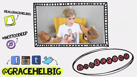 Youtube Video End Card Example by Grace Helbig