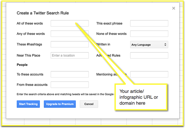 Twitter Archiver search