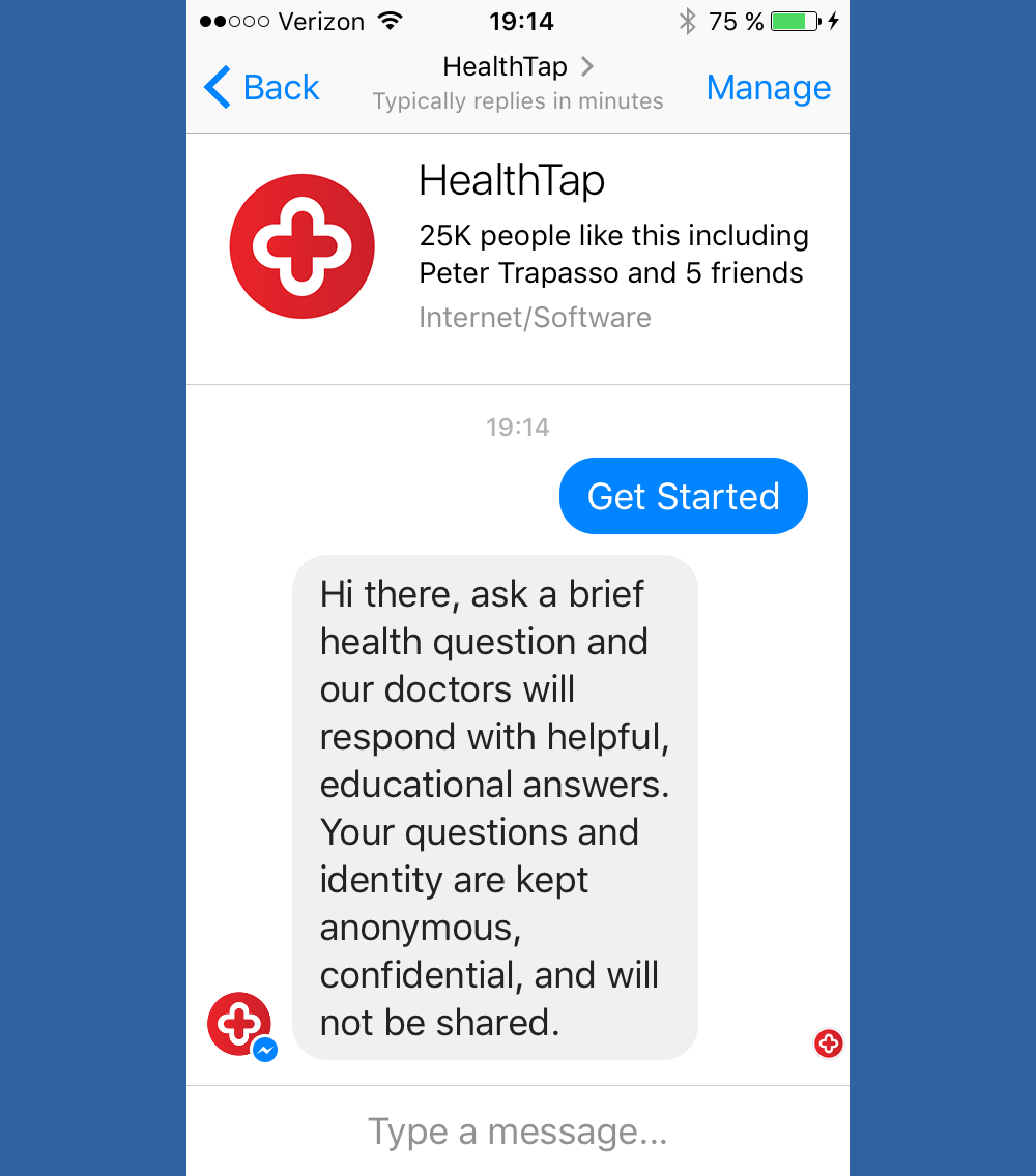 HealthTap chatbot