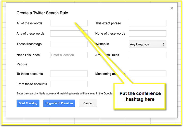Twitter Archiver search