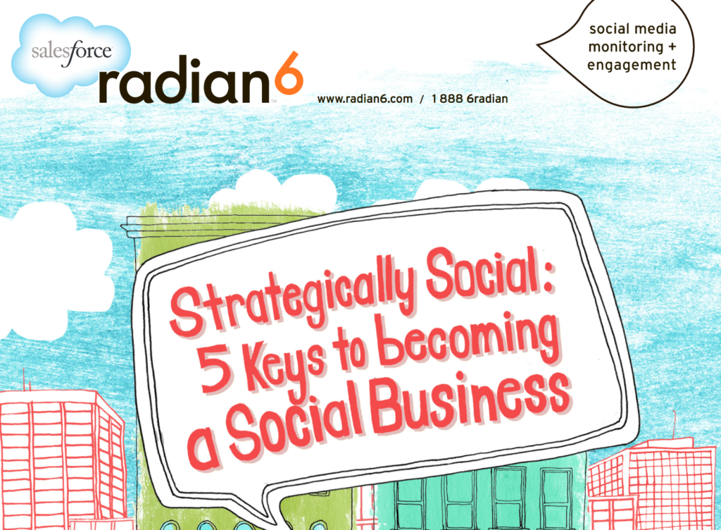 www.radian6.com 1 888 6RADIAN (1 888 672-3426) Copyright © 2011 - Radian6 STRATEGICALLY SOCIAL: FIVE KEYS TO BECOMING A SOCIAL BUSINESS [ 1 ] Strategically Social: Five Keys to Becoming a Social Business