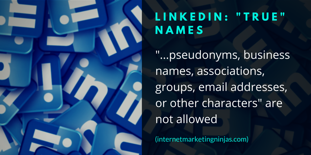LinkedIn: "True" Names