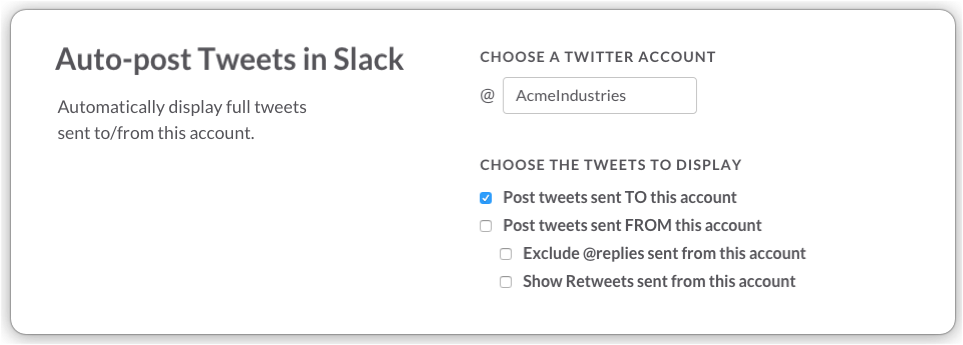 Twitter inti Slack