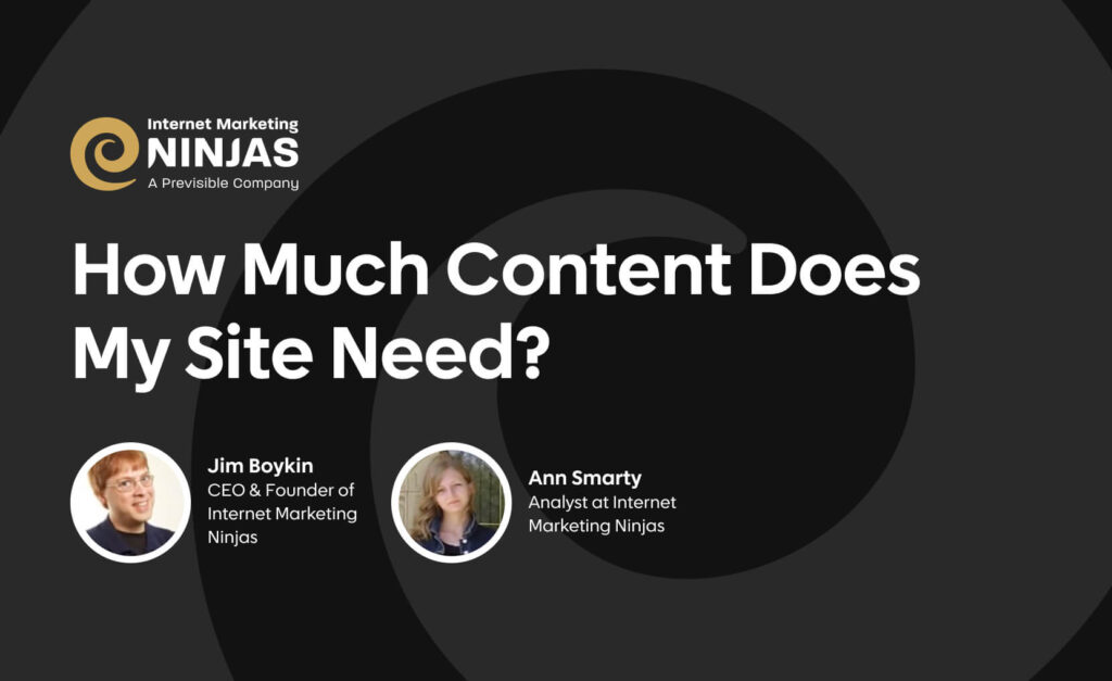 How much content does my site need?
