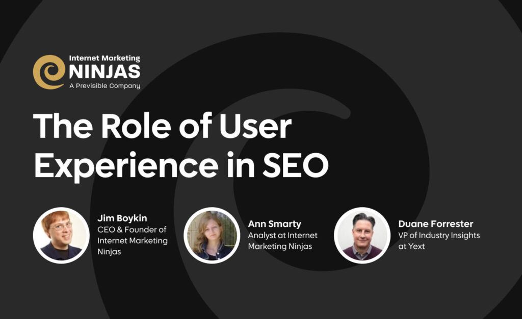 The role of user experience in seo