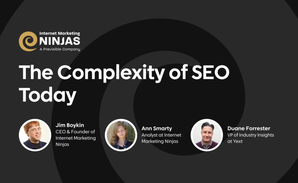The complexity of seo today