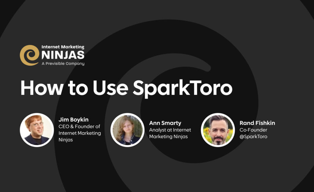 How to use sparktoro