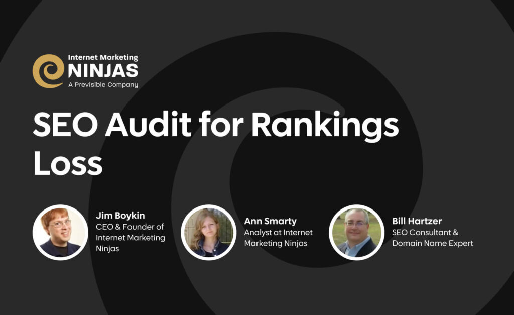 Seo audit for rankings loss