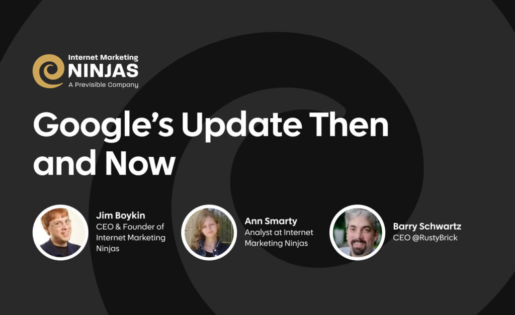 Google’s update then and now